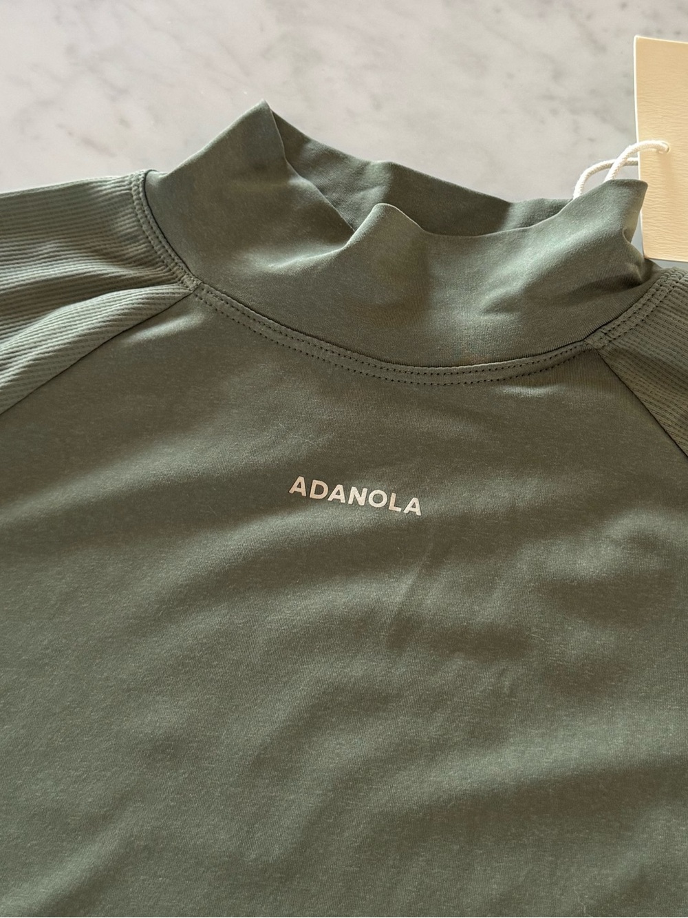 adanola khaki green long sleeve base layer top - Picture 5 of 9